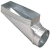 Imperial 12 in. H X 6 in. W Silver Galvanized Steel Straight Center End Boot