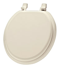 Mayfair  Round  Bone  Molded Wood  Toilet Seat