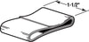 Prime-Line  5.4 in. H x 1/16 in. W Clear  Frameless  Shower Door Bottom Seal