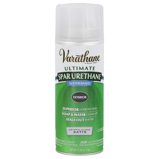 Varathane 250281 12 Oz Satin Outdoor Diamond™ Wood Finish Water Based Aerosol (Pack of 6)