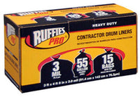 Heavy Duty Industrial Drum Liner, 55-Gallons, 15-Pk,