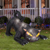 Gemmy Black Airblown Prelit Inflatable Cat Outdoor C7 Bulb Halloween Decoration 6 H ft.