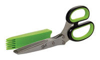 Ball  Green/Black  Stainless Steel  Herb Scissors  1 pc.