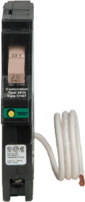 Circuit Breaker, Combo Arc Fault With Trip Flag Indicator, 1 Pole, Type CH, 20-Amp