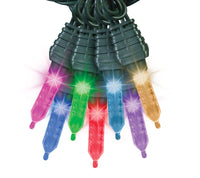 Gemmy Multicolored Plug-In Indoor/Outdoor Christmas M8 24-Bulb LED String Lights