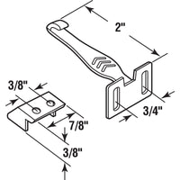 Prime Line S4462 White Child Safe Cabinet Catch With Keeper 6 Count