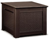 Rubbermaid Patio Chic Brown Plastic Deck Box 56 gal