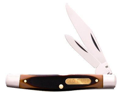 Old Timer Middleman Jack Pocket Knife, Stainless Steel/Delrin, 2.4-In. Blade