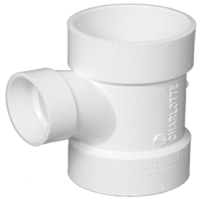 Genova Products 71132 3 X 3 X 2 Sch. 40 Pvc-Dwv Reducing Sanitary Tees