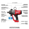 Milwaukee  M18 FUEL  1 in. Cordless  Brushless High Torque  Impact Wrench  Bare Tool  18 volt 1800 ft./lbs.
