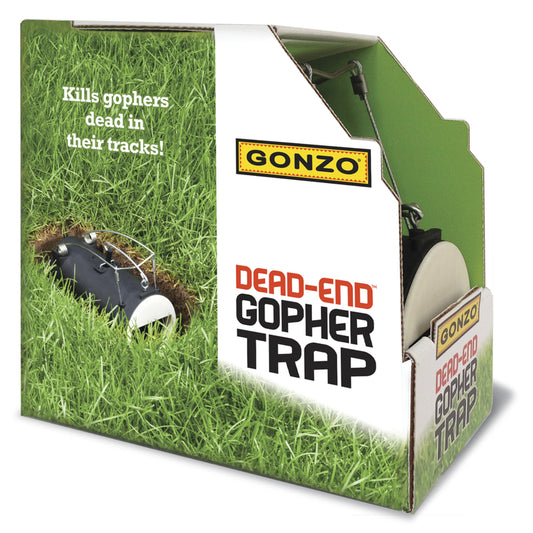 The Gonzo-Gopher Trap Highly Effective Dead End Mole and Gopher Trap 3.5 x 6.5 in.