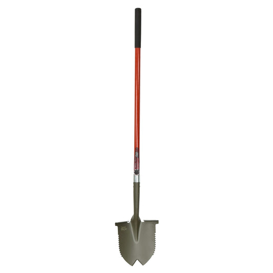 Root Slayer Steel blade Fiberglass Handle 10 in.   W X 56.75 in.   L Root Slayer Round Point Spade
