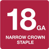 Grip-Rite L-Style 1/4 in. W X 1-1/4 in. L 18 Ga. Narrow Crown Staples 1000 pk