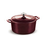 5.5 Qt Enameled Cast-Iron Series 1000 Covered Round Dutch Oven - Majolica Red