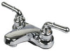 Ultra Faucets Non-Metallic Polished Chrome Centerset Bathroom Sink Faucet 4 in.