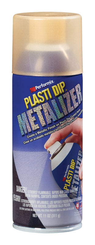 Plasti Dip Metalizer Flat/Matte Gold Indoor/Outdoor Multi-Purpose Rubber Coating Spray 11 oz.