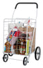 Apex 40-9/16 in. H x 24-7/16 in. W x 21-11/16 in. L White Collapsible Shopping Cart (Pack of 2)