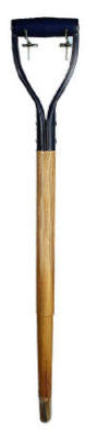 Shovel Handle, Straight, Hollowback, D-Grip, Ash, 30-In.