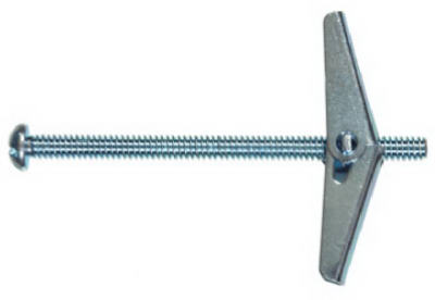 25-Pk.,  3/8 x 4-In. Round Head Toggle Bolt