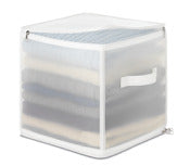 Whitmor 6575-4913 11.81 X 11.81 X 11.81 Frosted Collapsible Zip Cube