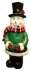 Alpine Santa/Snowman Statues Christmas Decoration Multicolored Polyresin (Pack of 8)