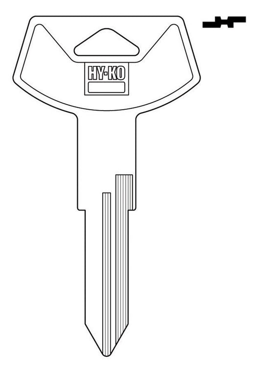 Hy-Ko Automotive Key Blank Double sided For General Motors (Pack of 10)