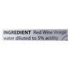 Eden Foods Raw Unfiltered Red Wine Vinegar - Case of 12 - 16 fl oz