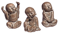 3PC TIRED LITTLE BUDDHAS STONE