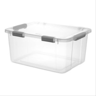 Sterilite 64 Quart 6 Pack and 32-Quart 6 Pack Stacking Latching Storage Boxes