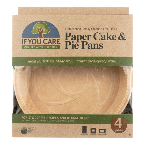 Moldes para hornear tartas If You Care - Paper Cake - Caja de 6 - 4 unidades (paquete de 6)