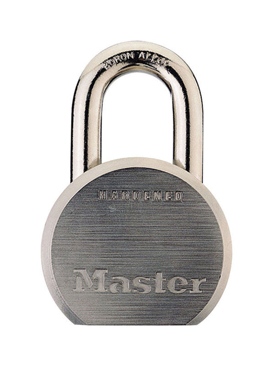 Master Lock  2-3/16 in. H x 1 in. W x 2-1/2 in. L Steel  Dual Ball Bearing Locking  Padlock  1 pk