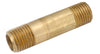 Amc 736113-0424 1/4" X 1-1/2" Low Lead Yellow Brass Nipple