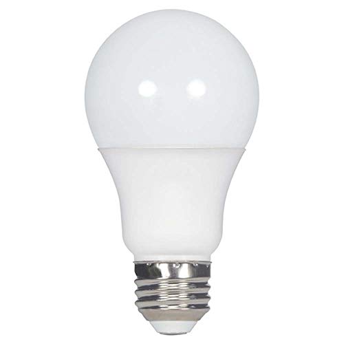 Satco 10 vatios; LED A19; 3000 K; base media; extensión del haz de 220 pies; 90 CRI; 120 voltios