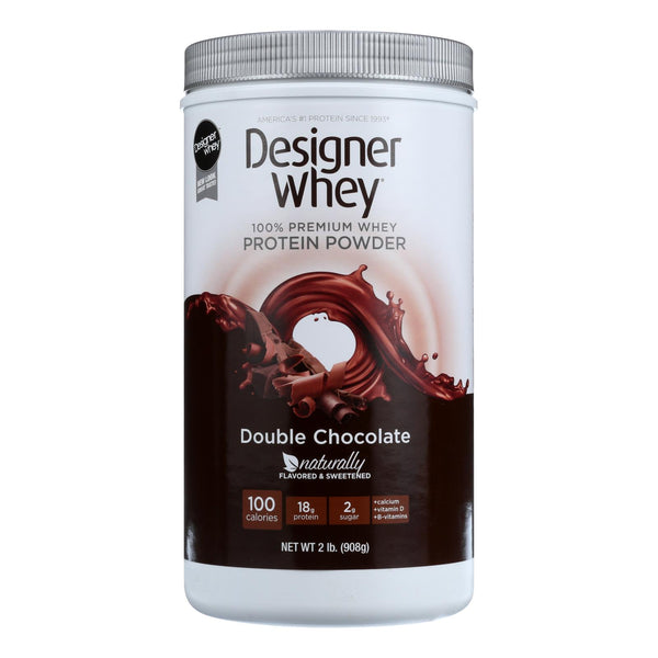 Proteína en polvo Designer Whey, sabor a chocolate doble, 2,1 libras