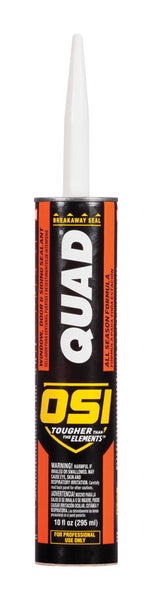 OSI Quad Beige Elastomeric Polymers Door, Siding and Window Sealant 10 oz (Pack of 12)