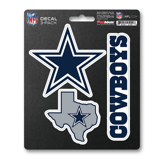 NFL - Dallas Cowboys 3 Piece Decal Sticker Set
