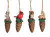 Sinomart  Pinecone Animals  Christmas Ornament  Assorted  Resin  1 pk (Pack of 4)
