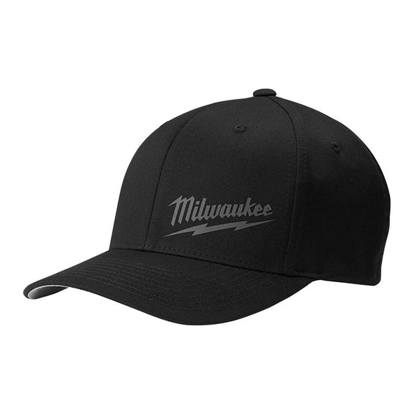 Gorra ajustada Milwaukee FlexFit negra talla S/M