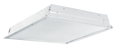 LED Troffer Recessed Fluorescent Light Fixture, 2 x 2-Ft.