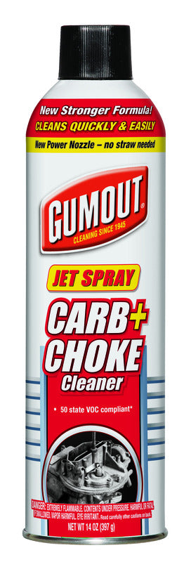 Gumout Carburetor and Choke Cleaner 14 oz. (Pack of 6)