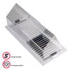 Deflect-O Clear Plastic Magnetic Air Conditioning Deflector 4-1/4 H x 14 W in. for Floor Registers