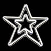 Sienna  White  Neon Double Star  Christmas Decor