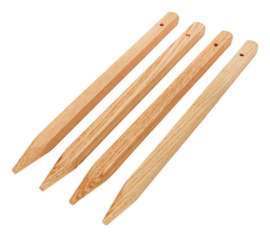 Madison Mill  18 in. H x 0.9 in. W Oak  Landscaping Stakes  4 pk