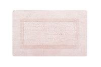 LINIM 2-Piece Bath Rug Set 100% Egyptian Cotton Reversible Bath Rugs Peach Blush