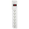 Monster Cable Just Power It Up 3 Ft. L 6 Outlets Power Strip White (Pack Of 4)