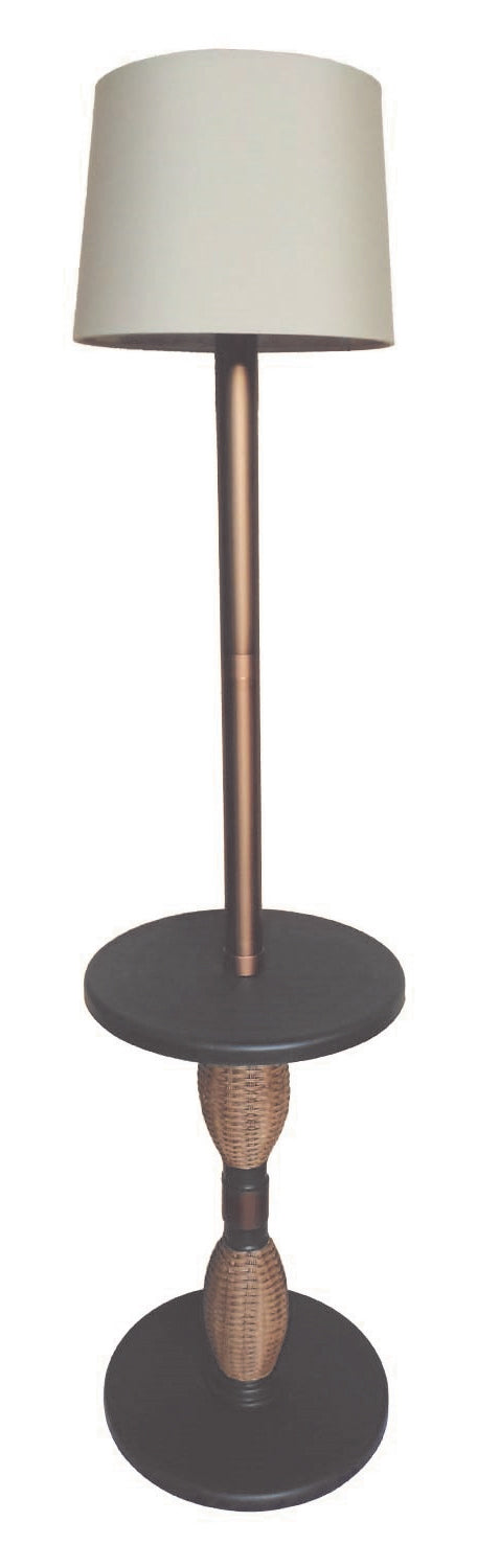 Torch Light FL-ABOW1515B 62.5" Antique Bronze Wireless & All-Weather Floor Lamp With Table