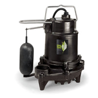 Bomba de sumidero de hierro fundido ECO-FLO de 1/3 hp y 3160 gph
