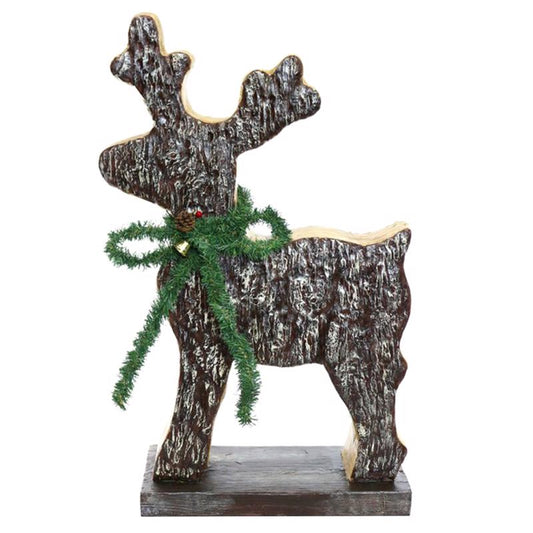 Alpine Tabletop Deer Christmas Decoration Brown Polyresin 1 pk (Pack of 2)
