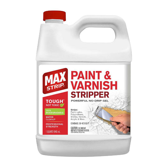 Max Strip Paint and Varnish Stripper 1 qt (Pack of 8)