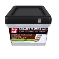 Grip-Rite 3-1/4 in. 10 Ga. Angled Strip Hot-Dip Galvanized Framing Nails 21 deg 1000 pk